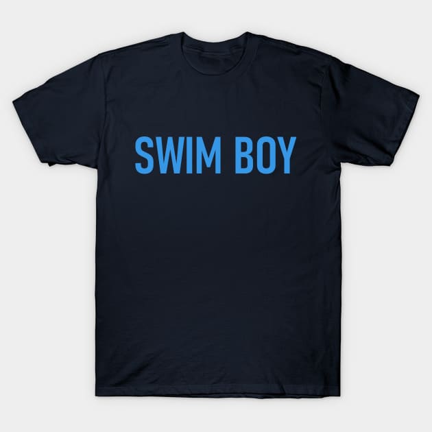 Swim Boy - Cool Swimming T-Shirt by Celestial Mystery